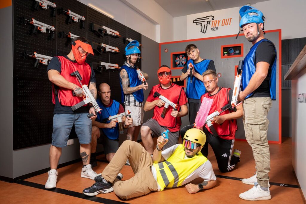junggesellenabschied blaster Arena