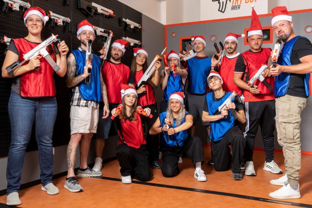 Weihnachtsfeier Blaster Arena